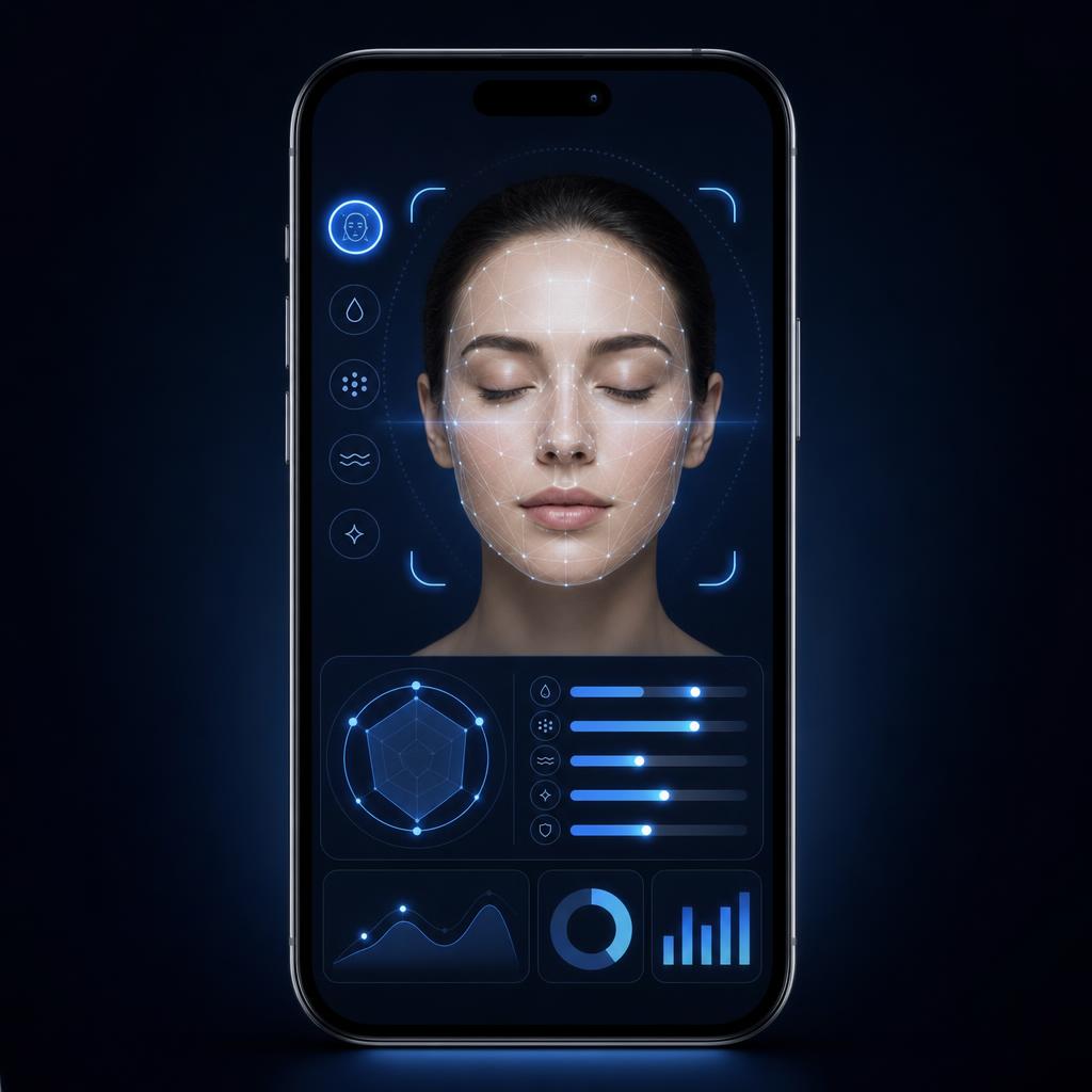 Ilustrasi artikel: AI Analisa Kulit: Tingkatkan Konversi Klinik Kecantikan