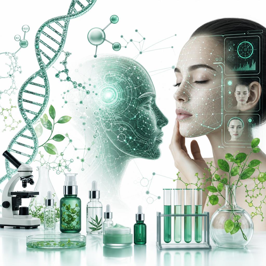 Ilustrasi artikel: AI Skin Analysis untuk Maklon Skincare Indonesia